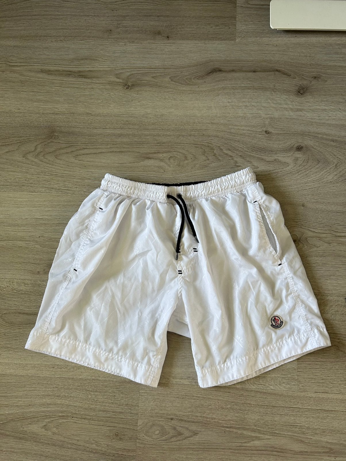 Witte moncler zwembroek maat M, Ophalen of Verzenden, Wit