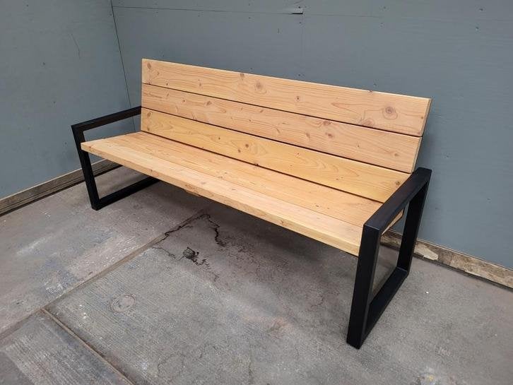 Robuuste tuinbank douglas/lariks hout., Niet ingevuld, Niet ingevuld, Nieuw, Ophalen of Verzenden