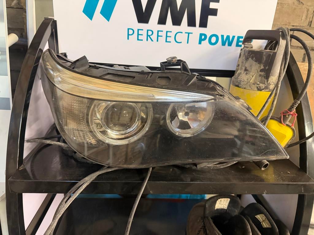 BMW E60 E61 Xenon Koplamp Rechts met Ballast en Module, Ophalen of Verzenden, Gebruikt, BMW