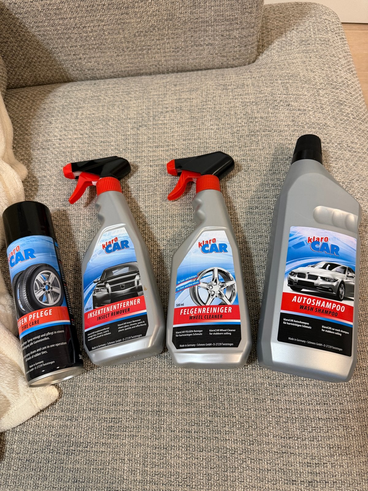 Klaro Car Complete Auto Reinigingsset - 4 Delen, Auto diversen, Onderhoudsmiddelen, Verzenden