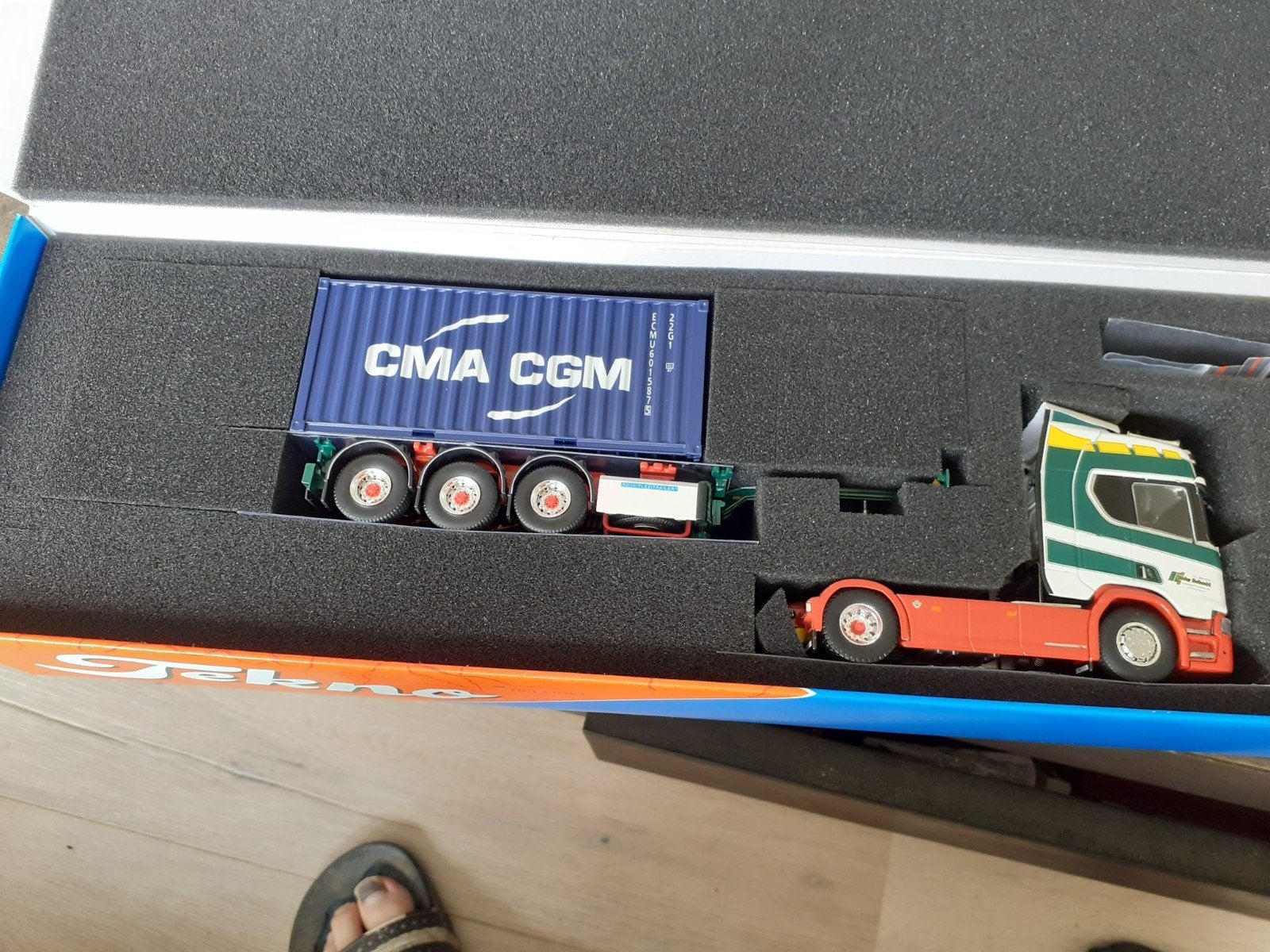 Tekno Scania Roby Schmid, Ophalen of Verzenden, Nieuw, Bus of Vrachtwagen, Tekno