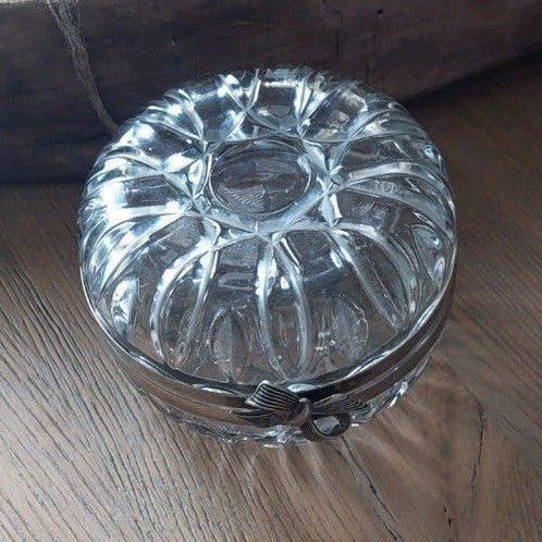 OUD brocant VINTAGE GLAZEN BONBON CHOCOLADE KOEK SCHAALTJE, Antiek en Kunst, Ophalen of Verzenden