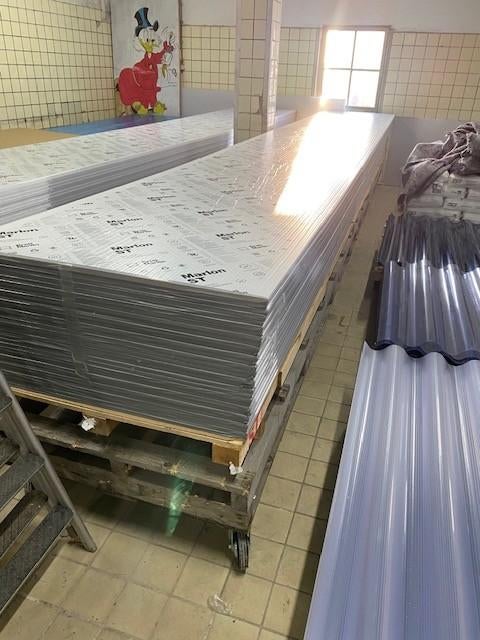 Polycarbonaatplaten 16mm. X structuur in helder of opaal, Ophalen, Nieuw, Overige materialen, Minder dan 20 mm