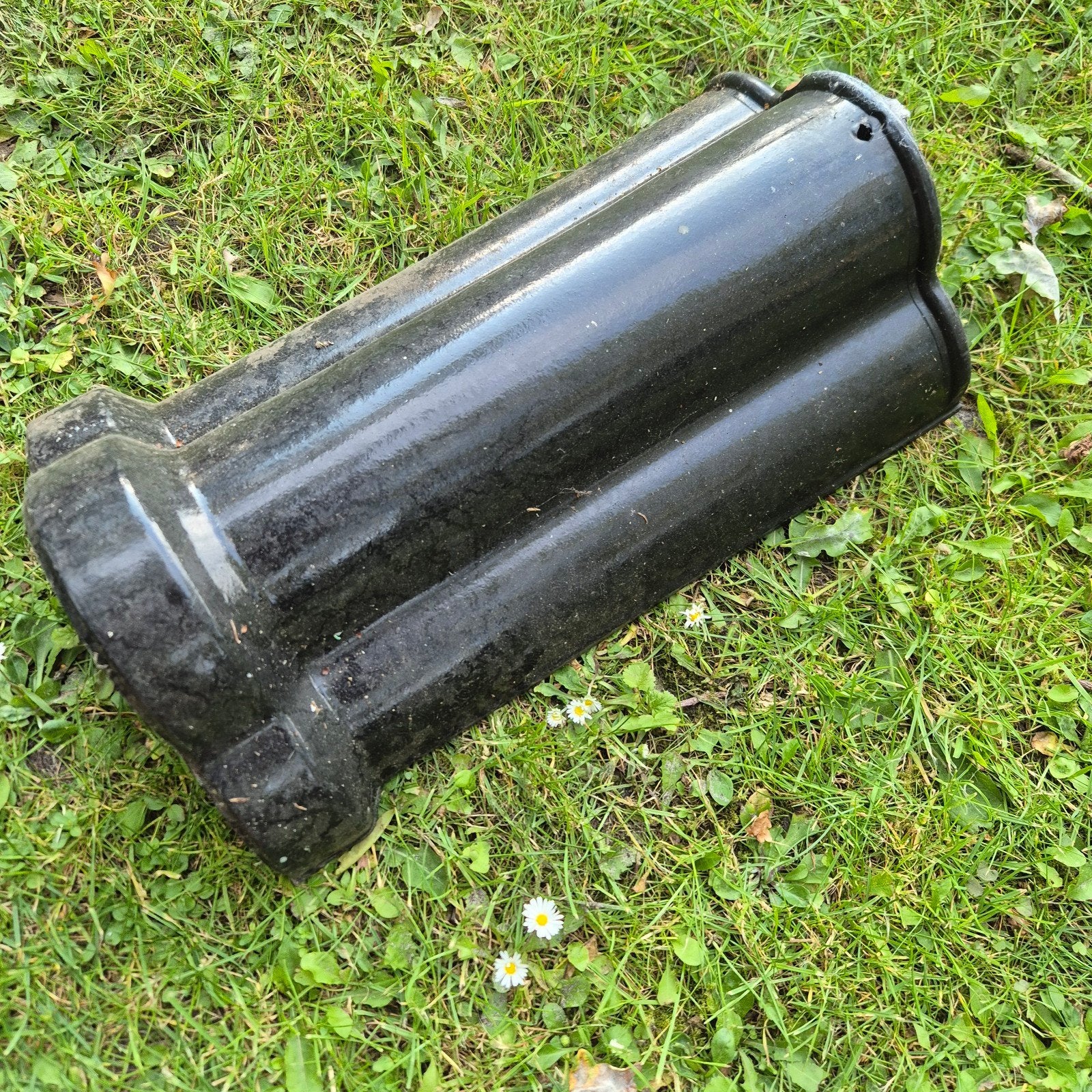Nokpannen en gevel pannen OVH 14.3 Zwart Glans Dakpan - Nieu, Doe-het-zelf en Verbouw, Dakpannen en Dakbedekking, Ophalen, Steen of Klei