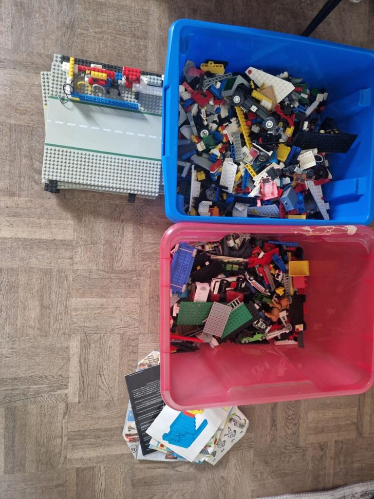 Grote partij diverse Lego stenen en grondplaten, Gebruikt, Inclusief extra onderdelen, Lego, Ophalen of Verzenden