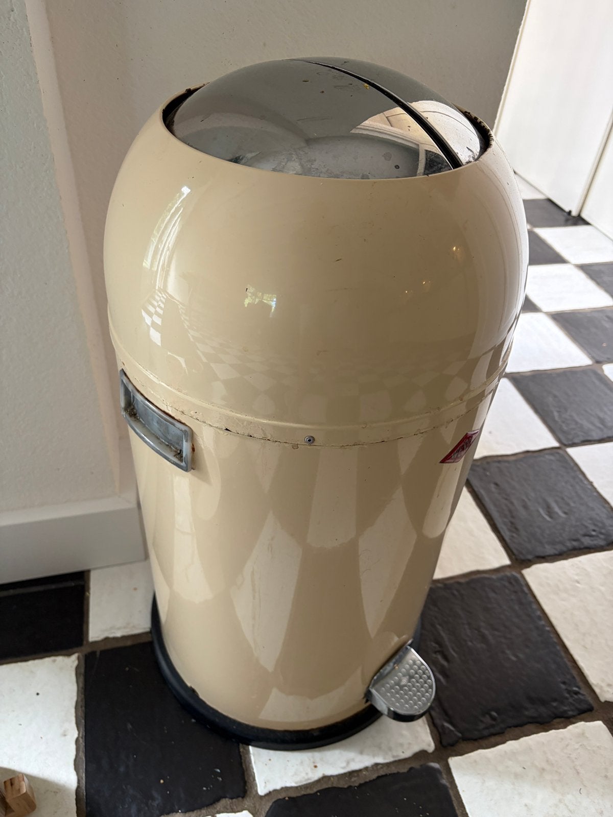 Vintage Wesco Kickmaster original met patina, 50 – 75, Gebruikt, 40 liter of meer, Ophalen of Verzenden
