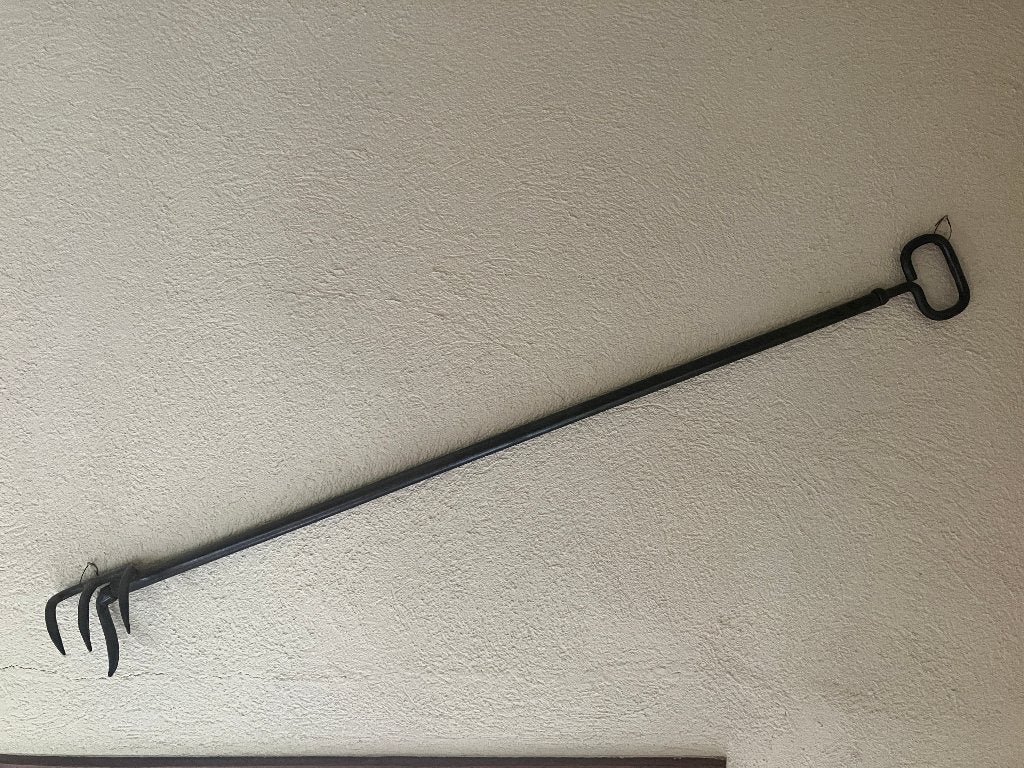 antieke kolen vork/pook, Ophalen