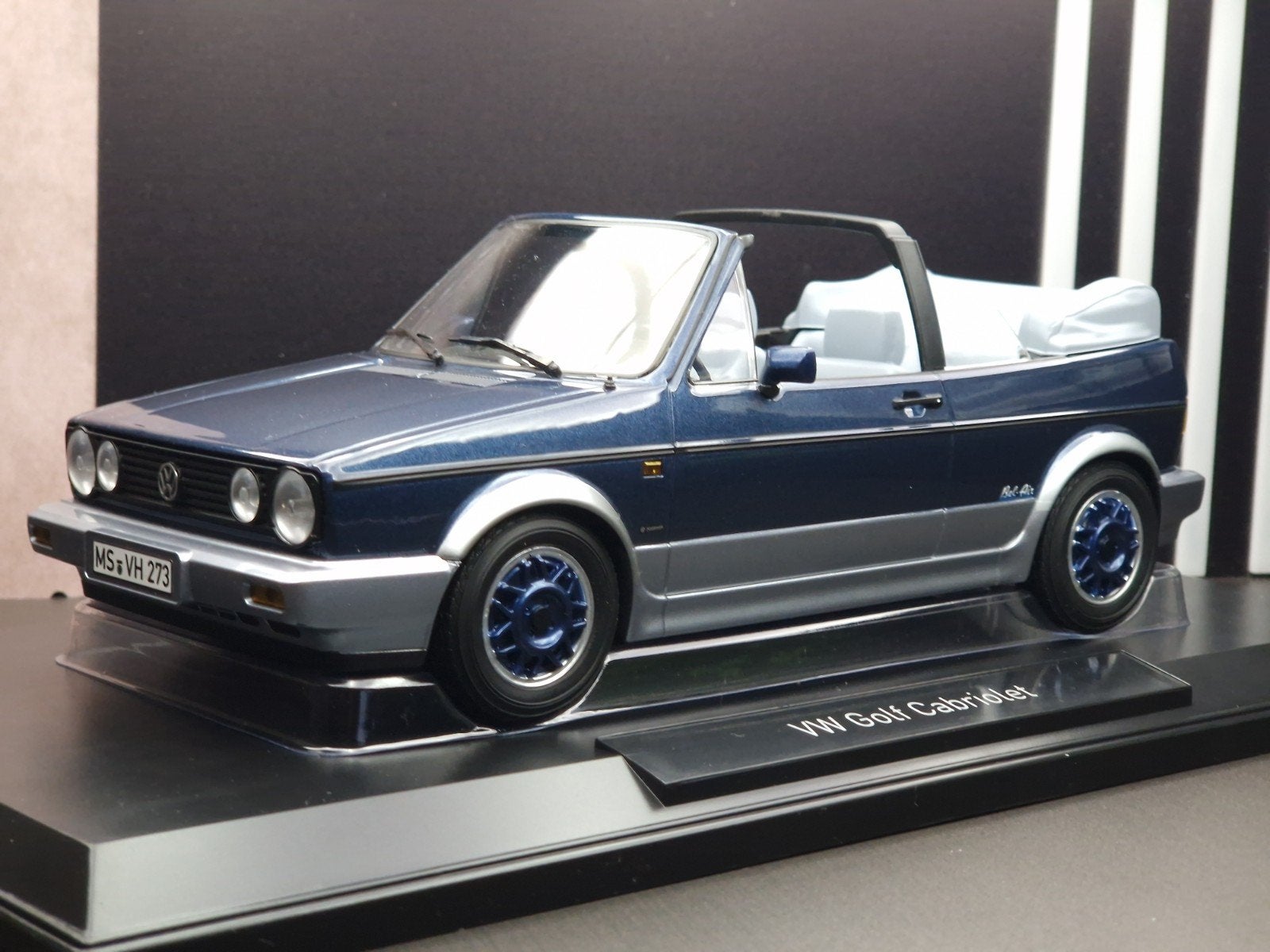 VW Golf Cabriolet “Bel Air” 1992 Blauw metallic 1:18 Norev, Ophalen of Verzenden, Nieuw, Auto, Norev