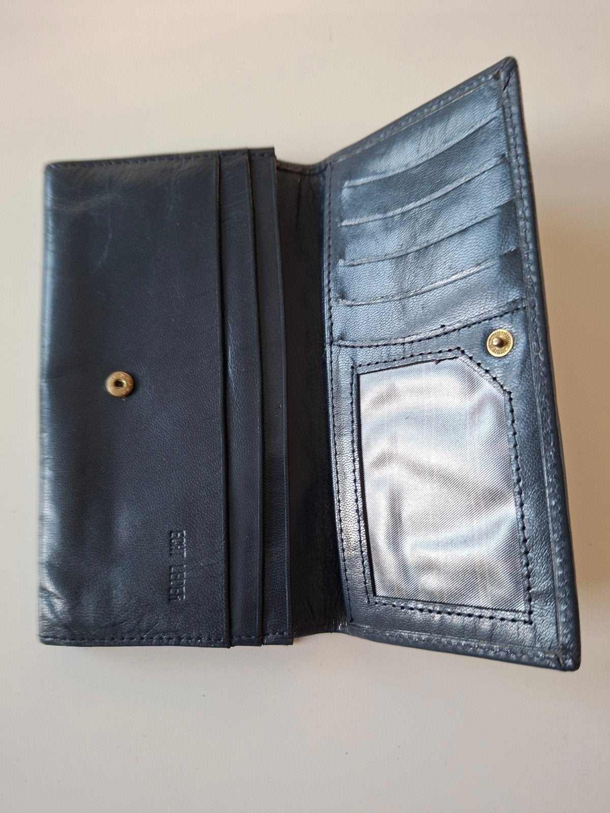 Leren portemonnee, Ophalen of Verzenden, Blauw