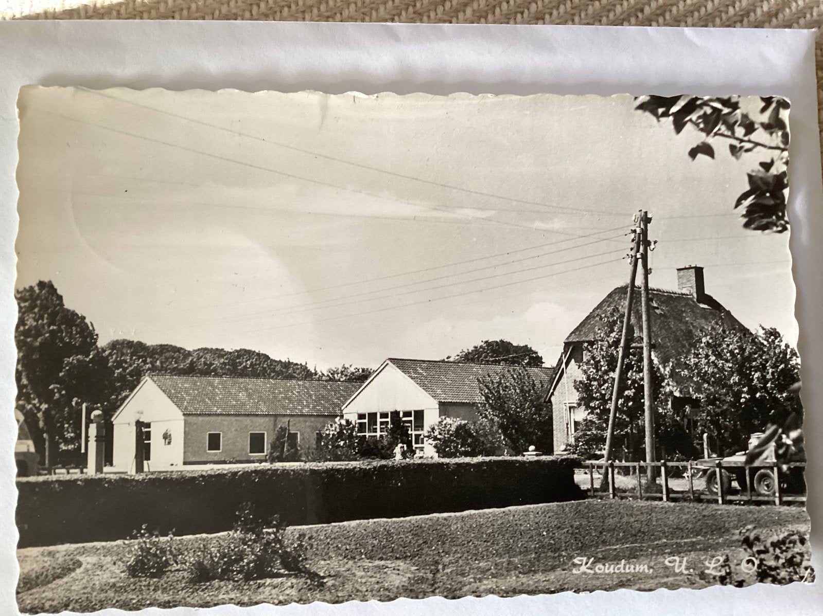 Oude ansichtkaart Koudum, Friesland - Gelopen, Verzamelen, Ophalen of Verzenden, 1940 tot 1960, Gelopen, Friesland