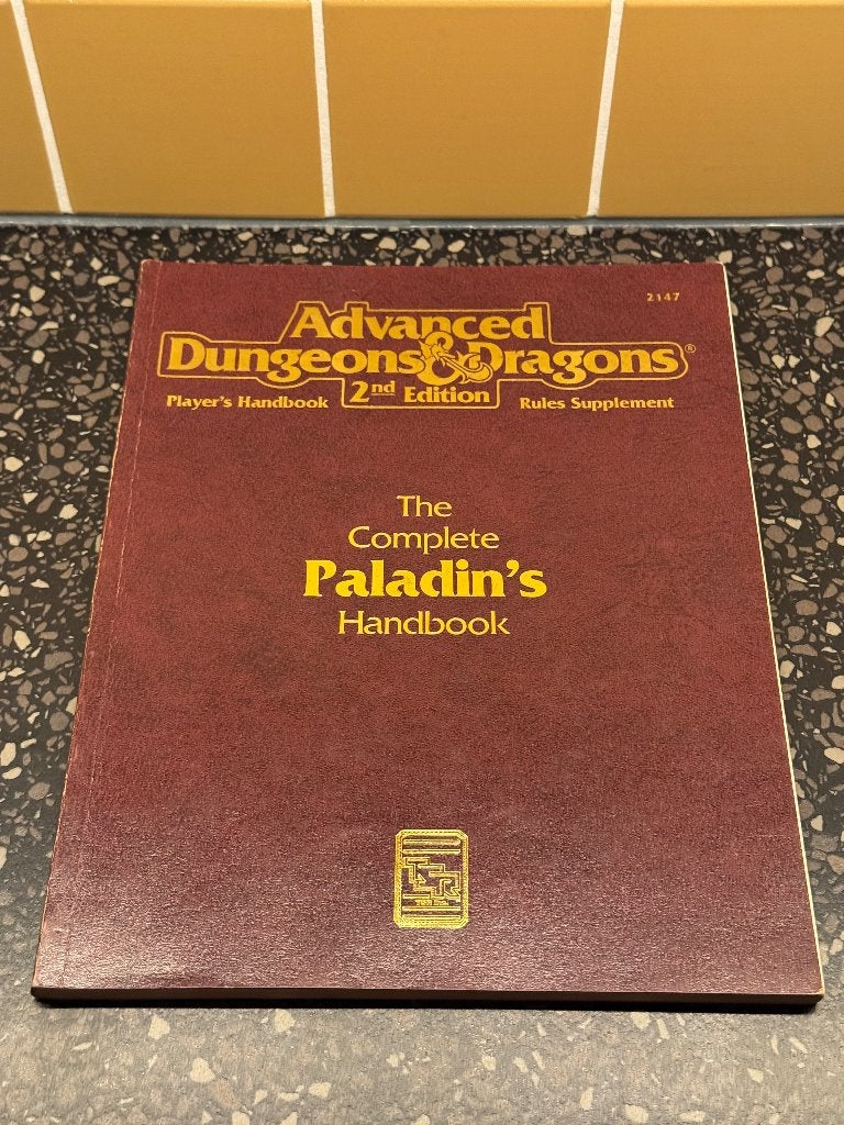 AD&D Dungeons Dragons 2e Complete Paladins Handbook 1st prnt, Ophalen of Verzenden, Gebruikt, TSR