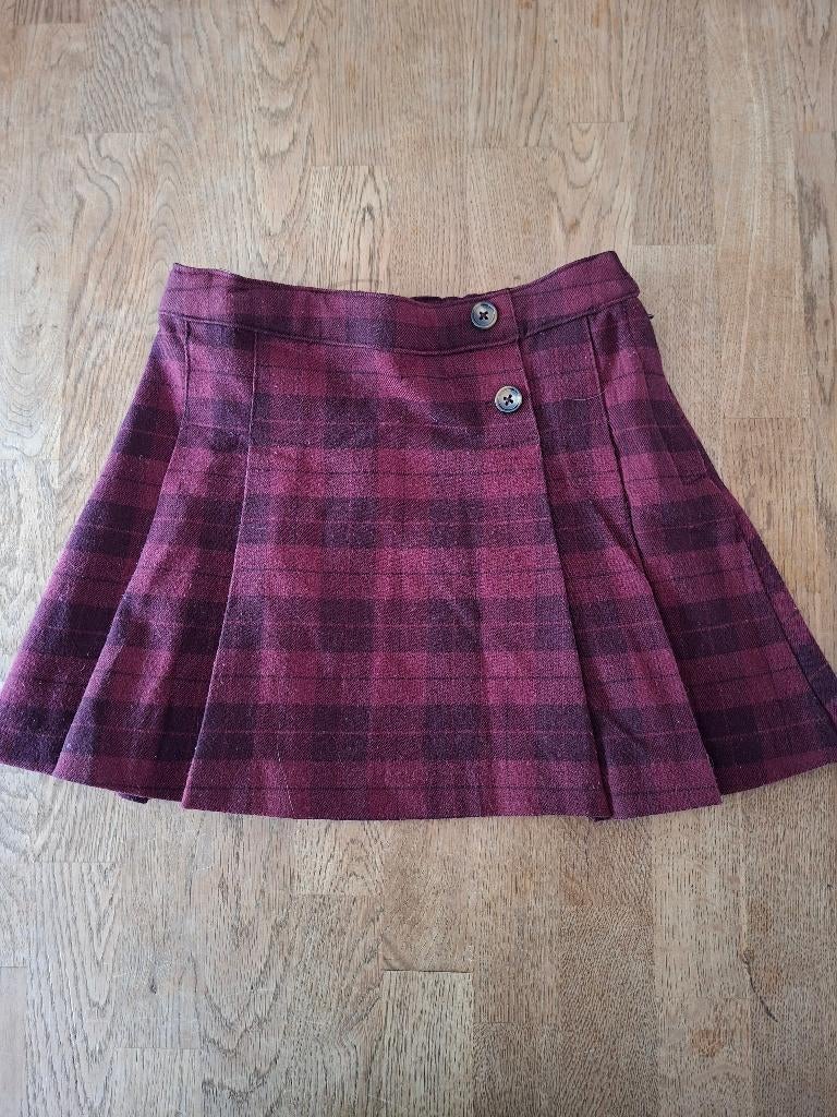 H&M bordeaux geruit rokje maat 110, Anneonline, Steenbergen, Meisje, Shop@wesell4u.nl