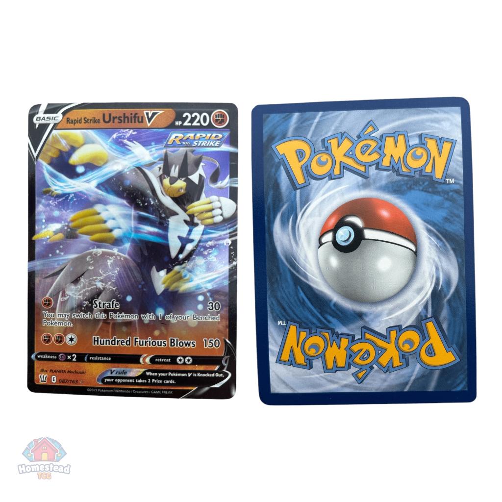 Rapid Strike Urshifu V 087/163 Battle Styles Ultra Rare NM, Verzenden, Zo goed als nieuw, Losse kaart, Foil