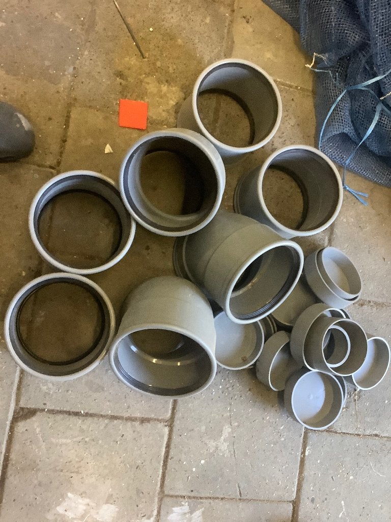 Pvc hulpstukken 160 mm, Bochten, Pvc, Ophalen of Verzenden, Zo goed als nieuw