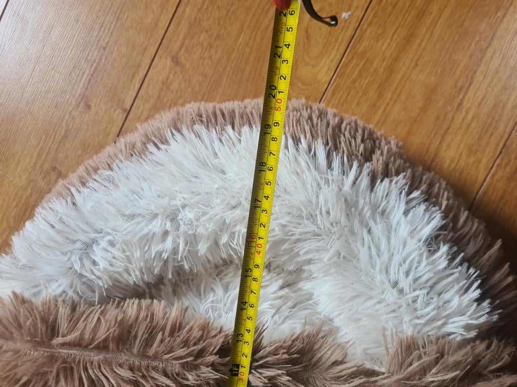 Mand beige wit, Dieren en Toebehoren, Hondenmanden, Ophalen, Nieuw, Pluche