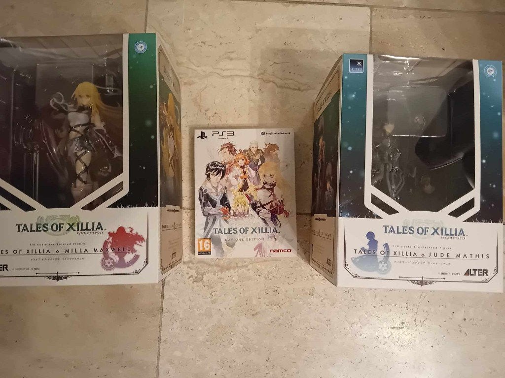 Tales of Xillia Day 1 + Milla + Jude statues voor Ps3, Ophalen, 1 speler, Zo goed als nieuw, Role Playing Game (Rpg)