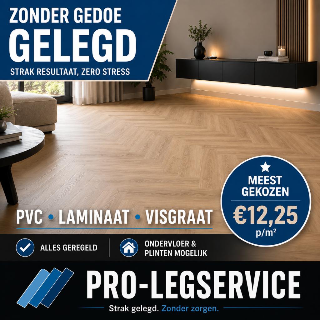 Laminaat PVC vloer laten leggen?  Almere - Bel direct, Ophalen of Verzenden, Nieuw