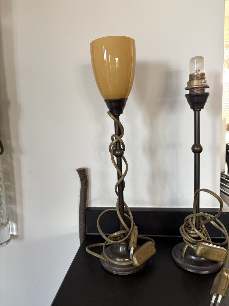 Op zoek naar Lampenkapje, Gebruikt, Wit, Ophalen of Verzenden, Glas