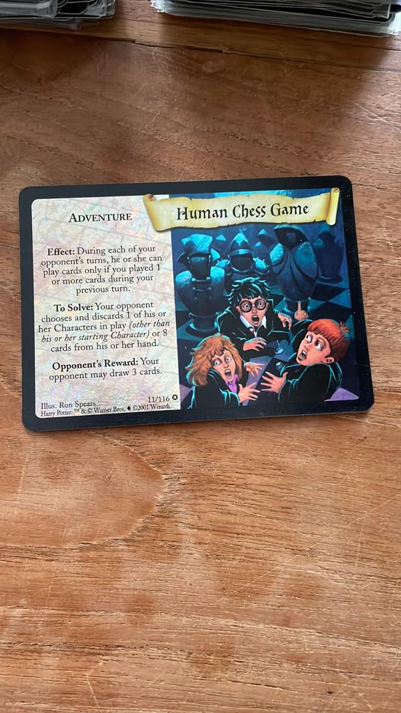 Harry Potter TCG kaarten - Human Chess Game, Harry Hunting, Ophalen of Verzenden, Gebruikt, Spel