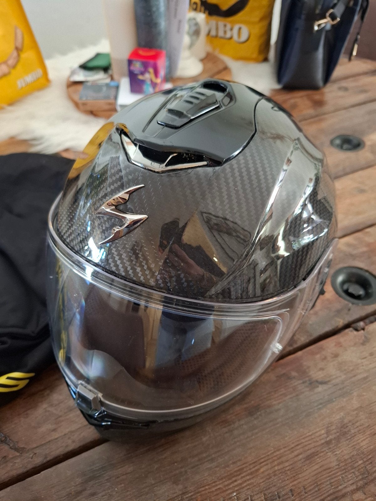 Te koop scorpion helm, Motoren, Kleding | Motorhelmen, Ophalen, Tweedehands, Overige merken