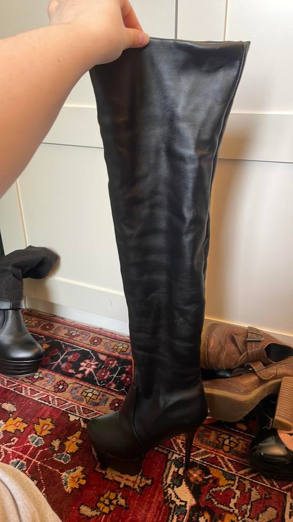Hoge hakken maat 38, Ophalen, Zo goed als nieuw, Zwart, Legging