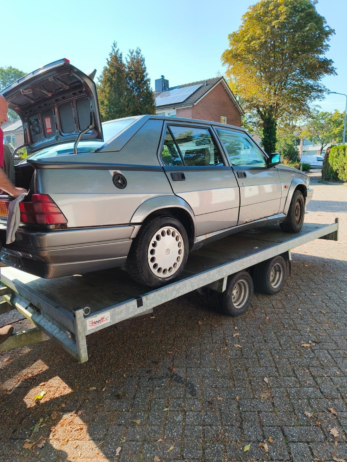 Opknapper! Alfa Romeo 75 2.0 Twin Spark 1989 Grijs, foto 2
