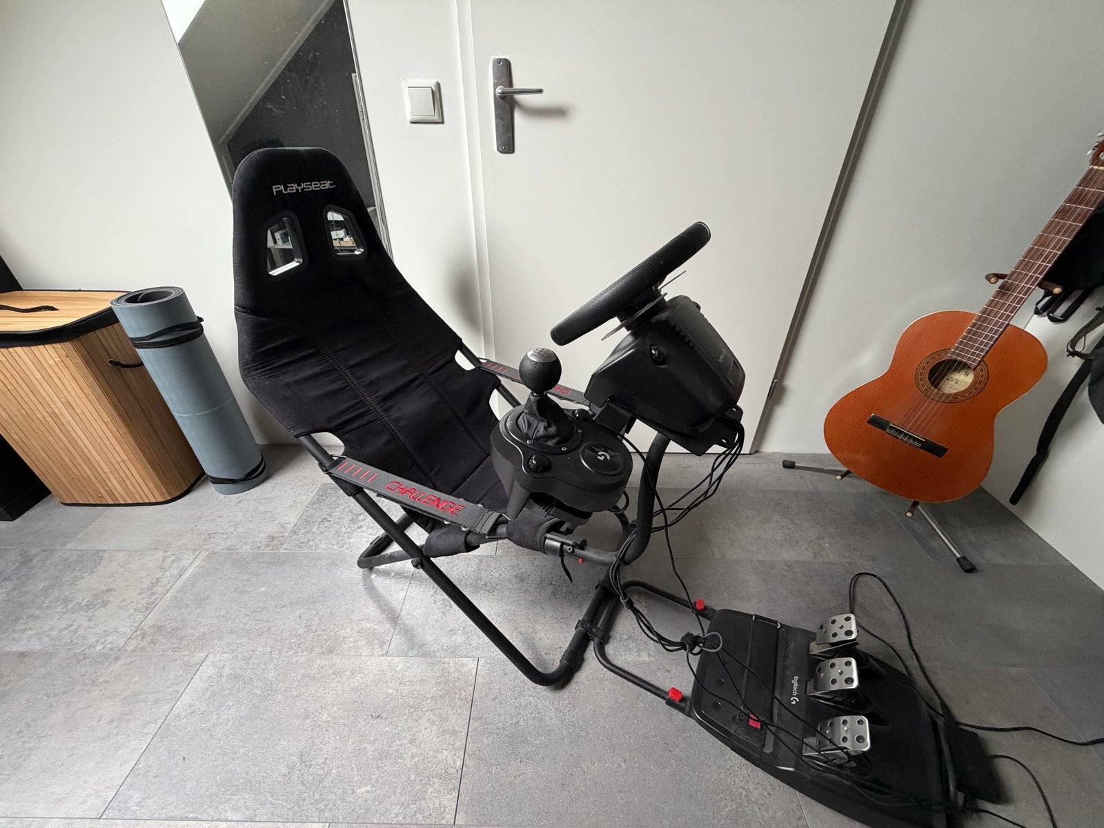 Playseat Challenge met Logitech G290 racestuur, Spelcomputers en Games, Spelcomputers | Overige, Ophalen, Zo goed als nieuw