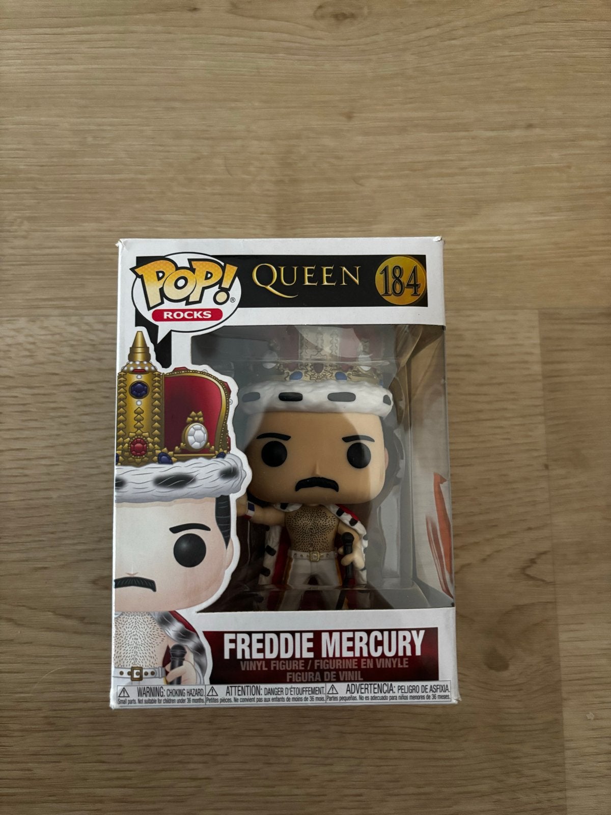 Funko Pop! Rocks: Queen - Freddie Mercury (184), Verzamelen, Poppetjes en Figuurtjes, Ophalen of Verzenden, Nieuw