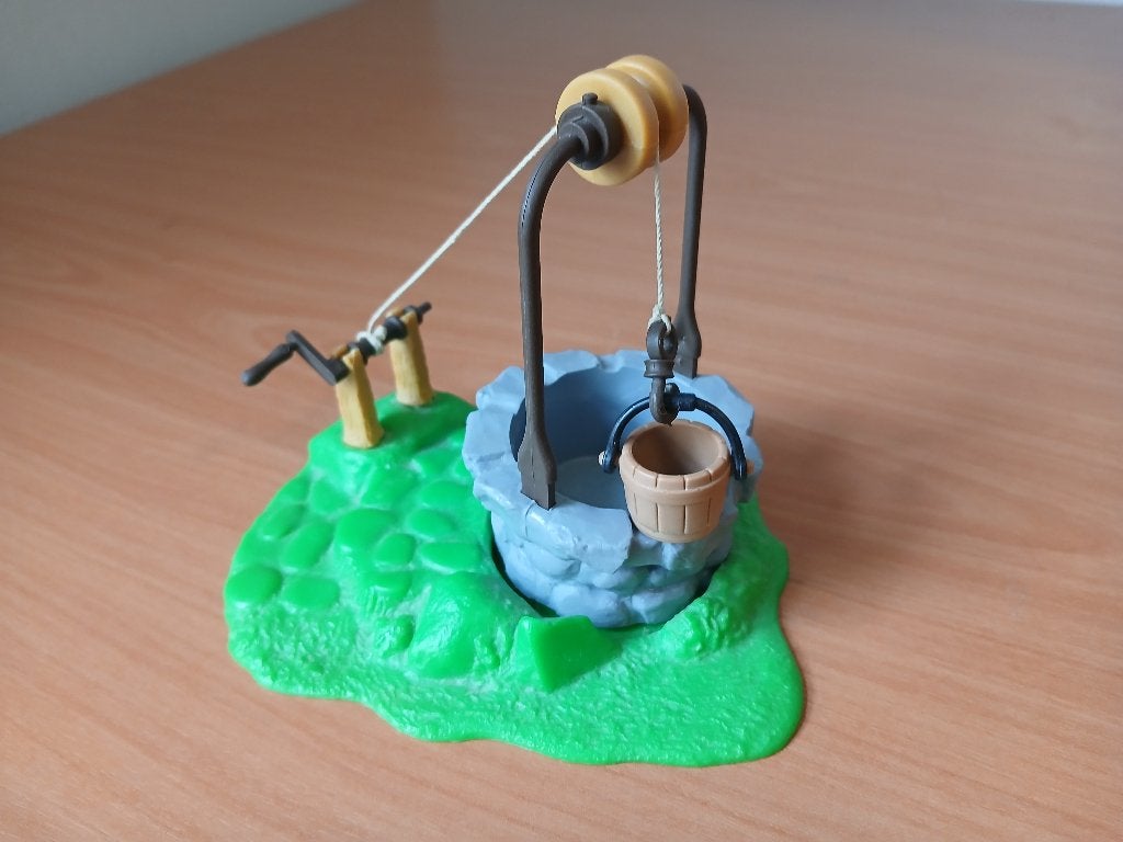 Smurfen Waterput (art 40090) jaren 80 (ALS NIEUW), Verzamelen, Ophalen of Verzenden, Zo goed als nieuw, Verschillende Smurfen