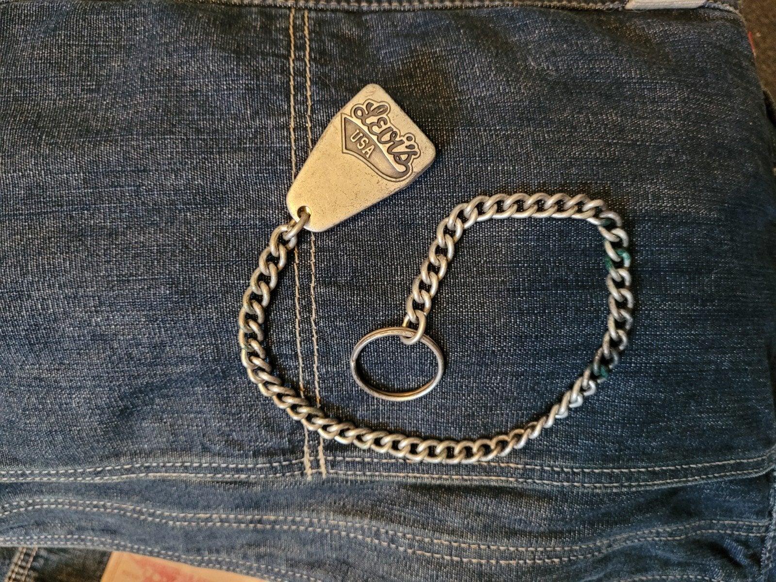 Vintage Levi's sleutelhanger, Ophalen of Verzenden, Gebruikt, Merk