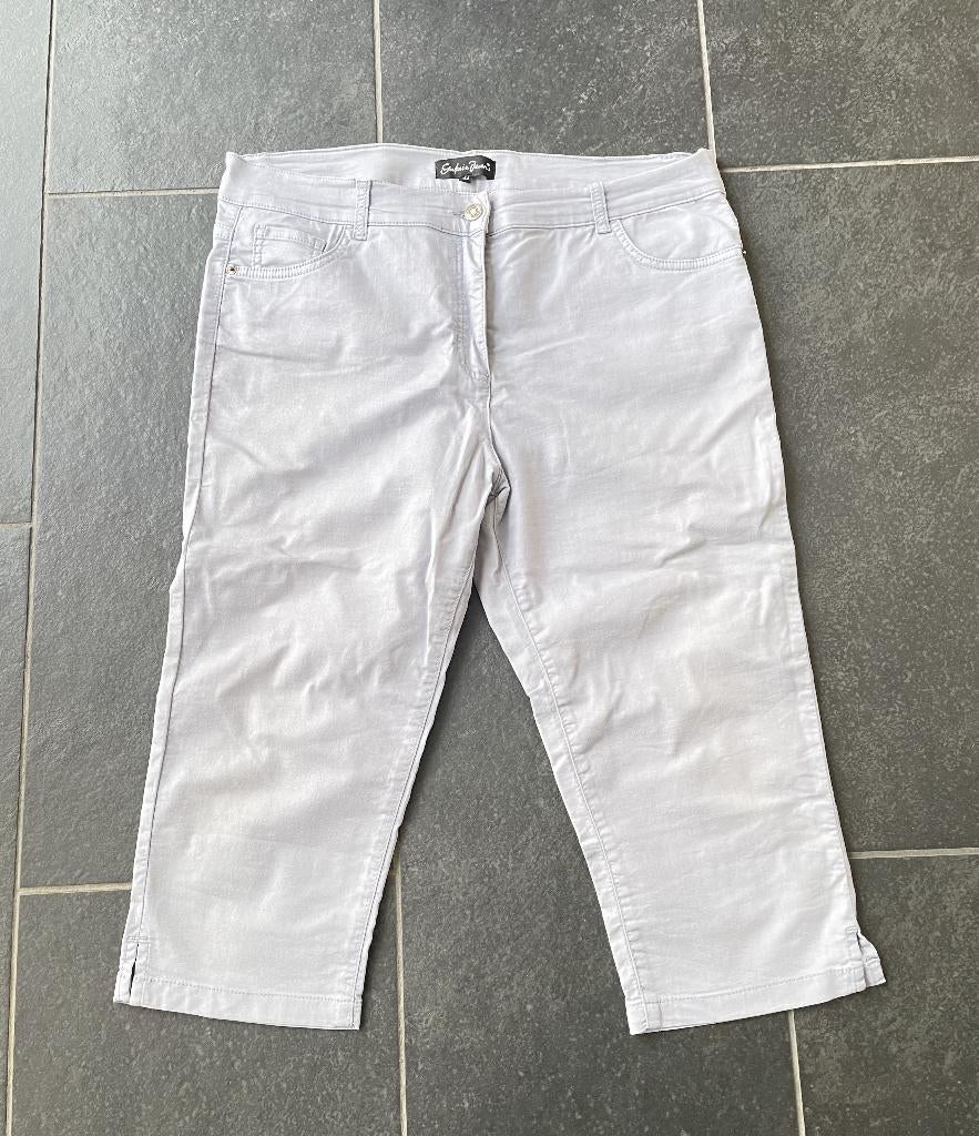 Nieuwe super mooie capri Gafair jeans maat 44, Kleding | Dames, Broeken en Pantalons, Nieuw, Maat 42/44 (L), Grijs, Driekwart