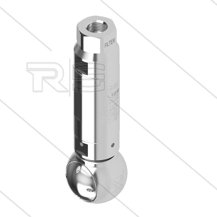 RVS Tankreiniger 4-Sproeiers 60mm Doorlaat, Verzenden