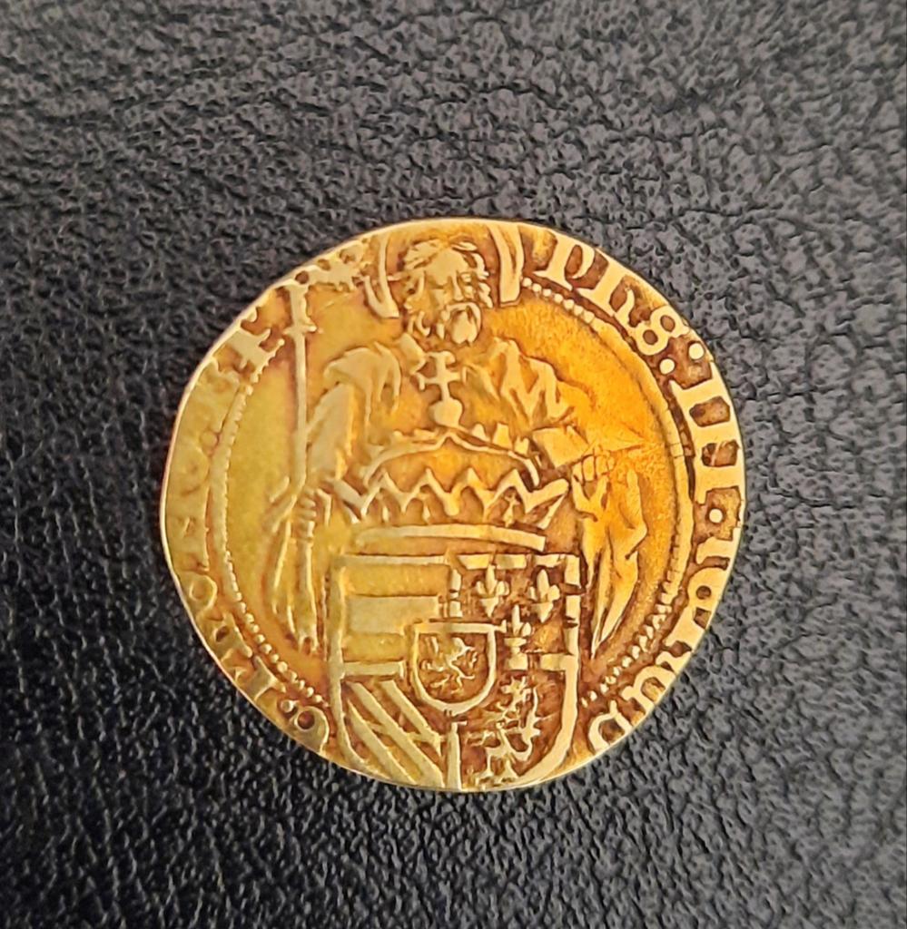 St. Philippus Goudgulden Vlaanderen, Postzegels en Munten, Ophalen of Verzenden