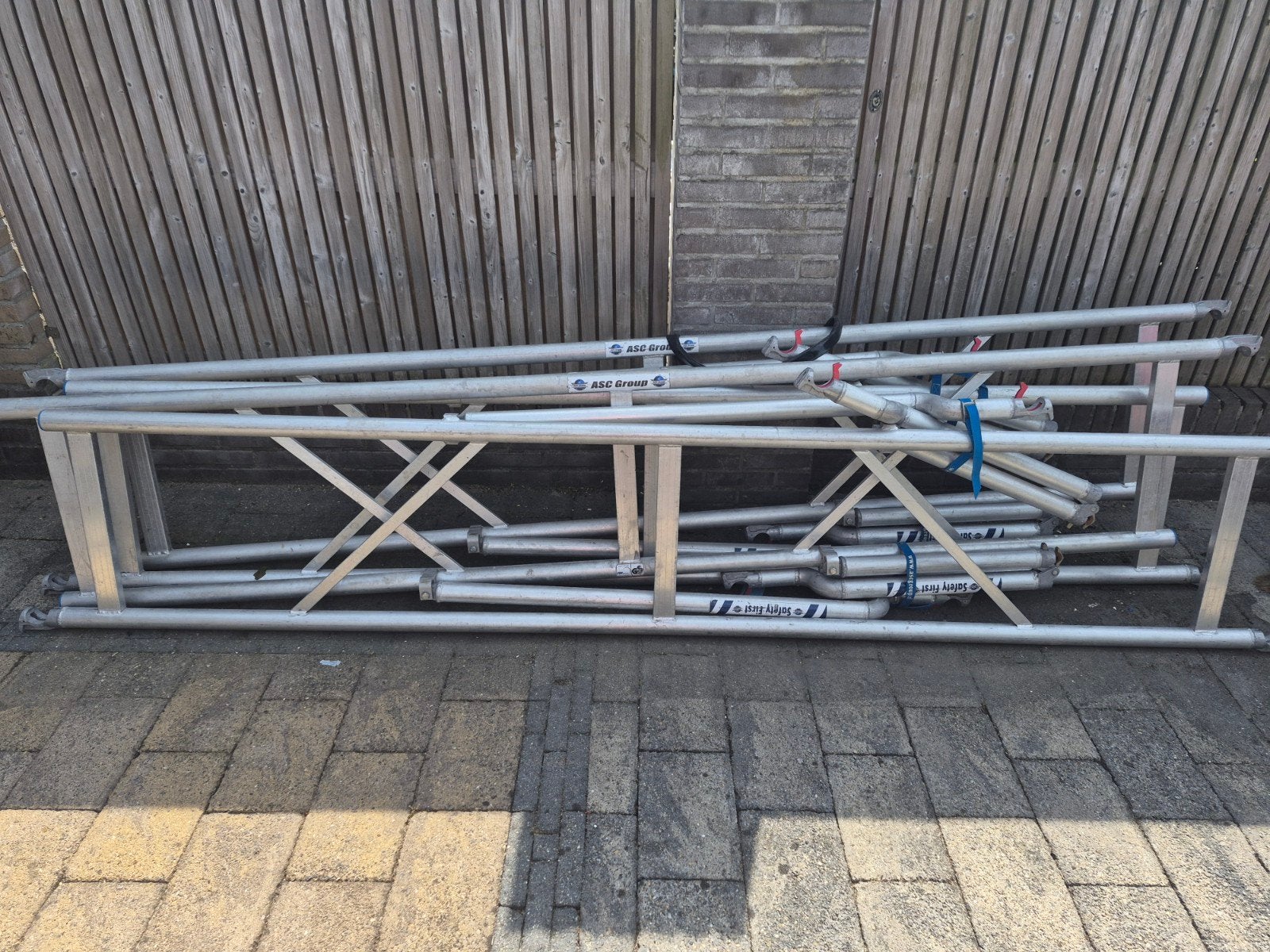 ASC voorloopleuning 305cm - 6 stuks, Doe-het-zelf en Verbouw, Steigers, Ophalen of Verzenden