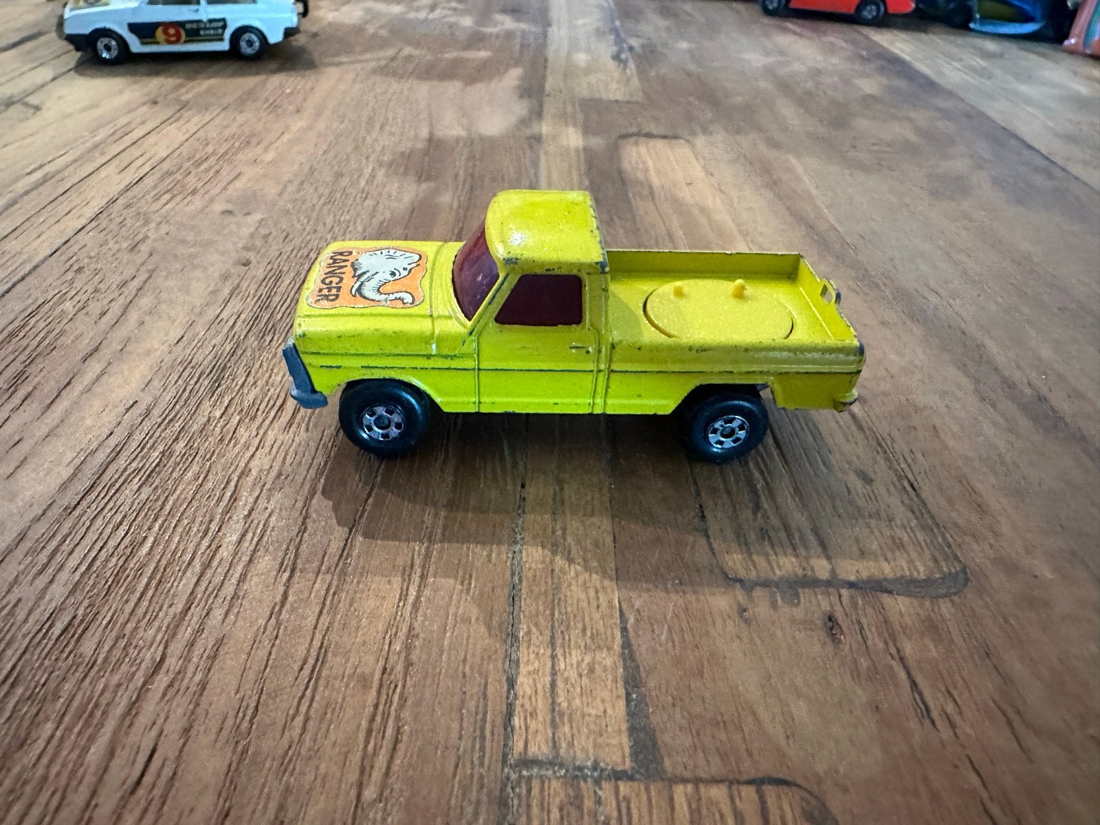 Vintage Matchbox Ford F-100 Ranger Pick-up Truck (Geel), Ophalen of Verzenden