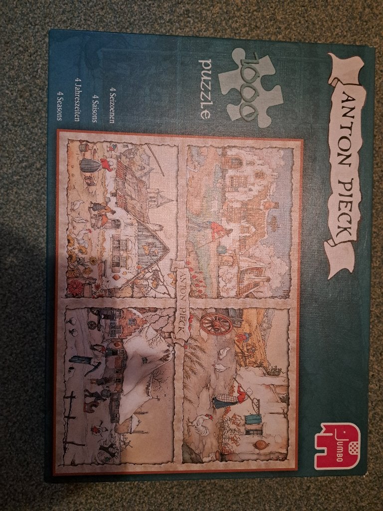 anton pieck puzzel 1000 stukjes, Ophalen of Verzenden, 500 t/m 1500 stukjes, Zo goed als nieuw