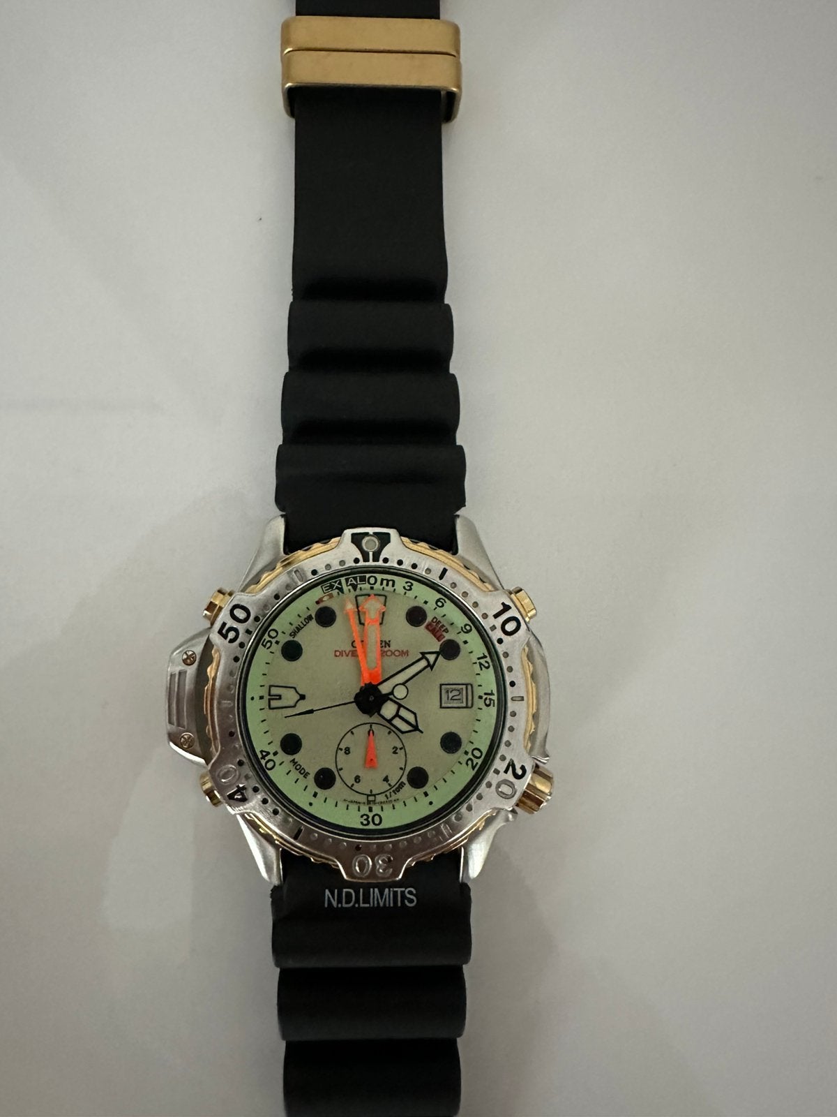 Vintage Citizen Promaster Duplex duikhorloge - Recent geserv, Ophalen, Zo goed als nieuw, Staal, Citizen