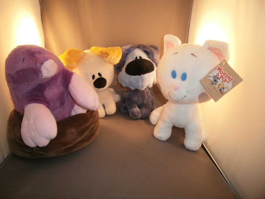 poes buurt poes woezel en pip cadeau tip 20 cm velours enz, Overige karakters, Nieuw, Wasbaar, Middelgroot (20 tot 80 cm)
