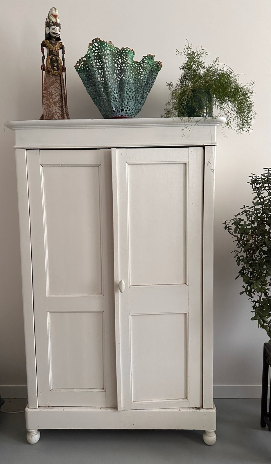 Vintage witte grenen kast, Ophalen
