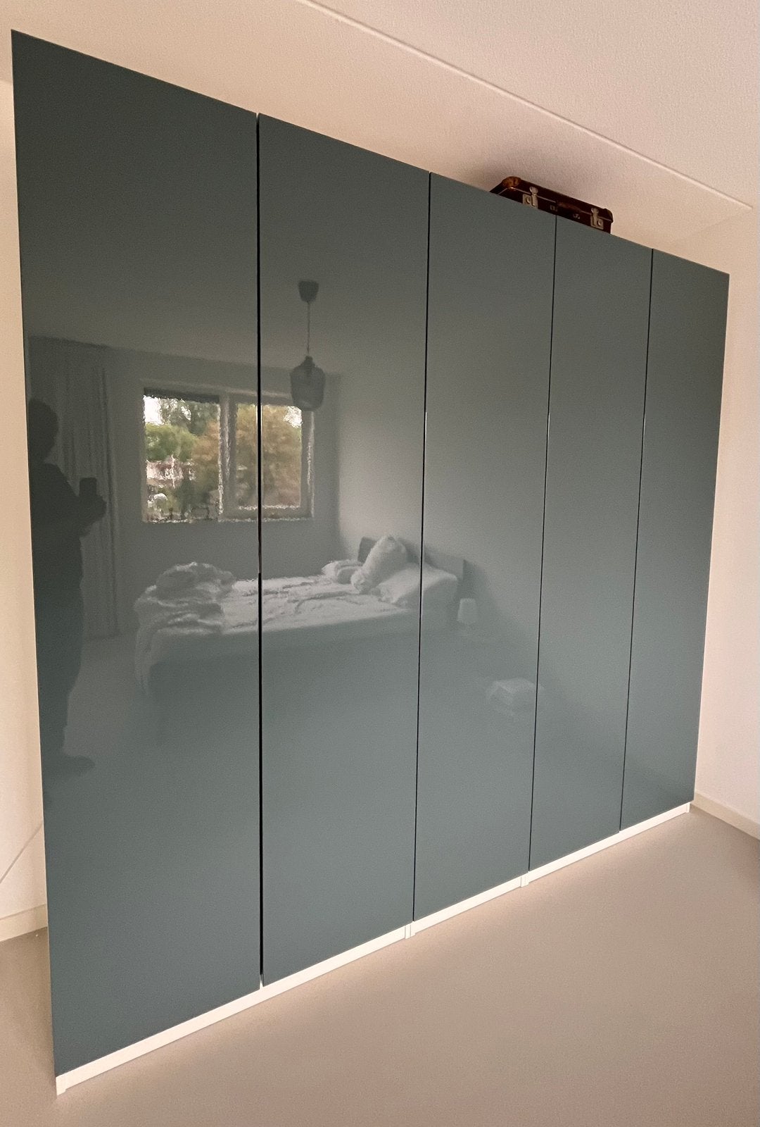 5 Fardal deuren hoogglans groen/grijs, 50x229 cm, Gebruikt, 200 cm of meer, Ophalen of Verzenden, Minder dan 25 cm