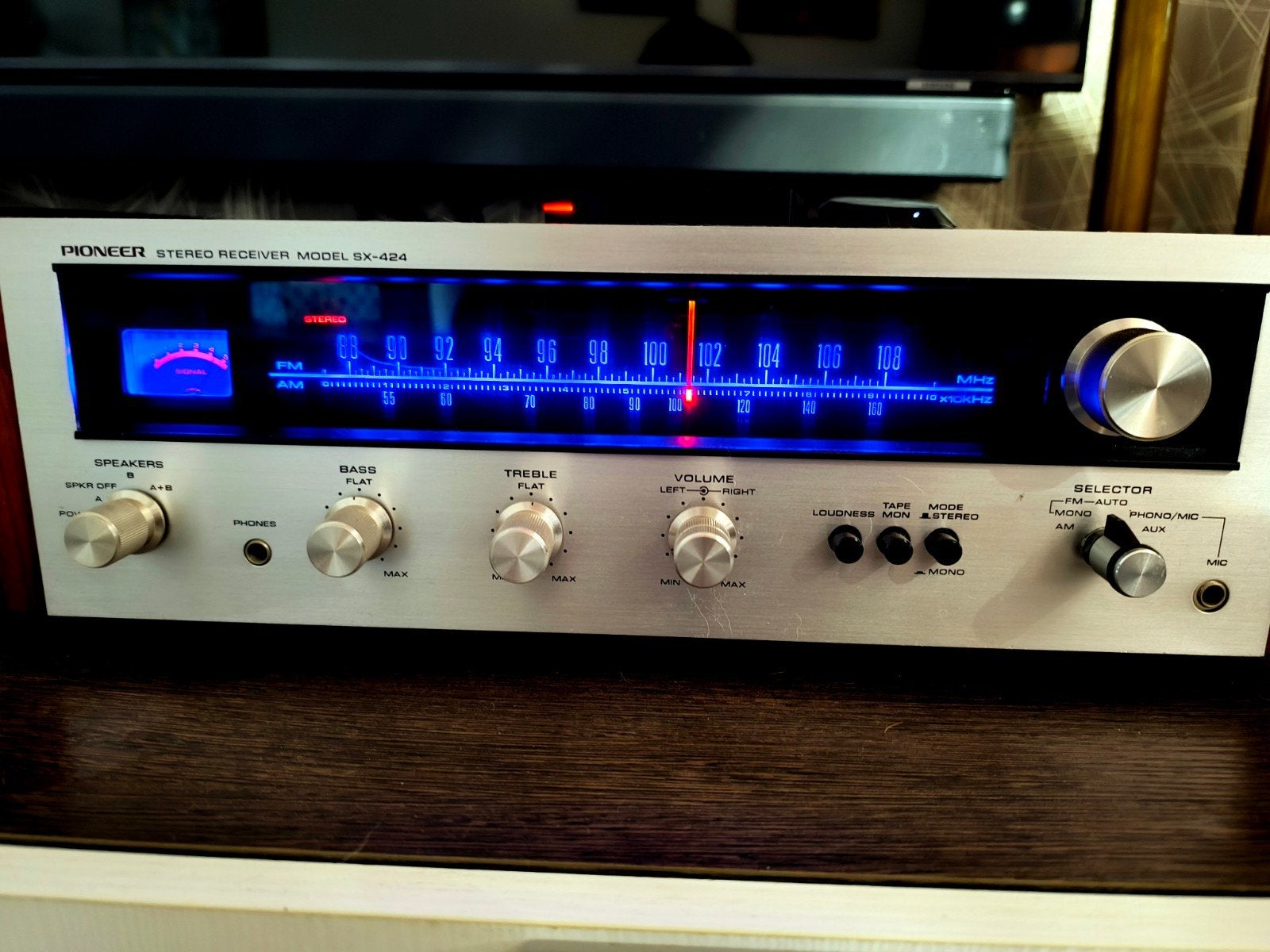 Pioneer SX-424 Stereo Receiver - Vintage Audio, Ophalen, Zo goed als nieuw, Pioneer, Minder dan 60 watt