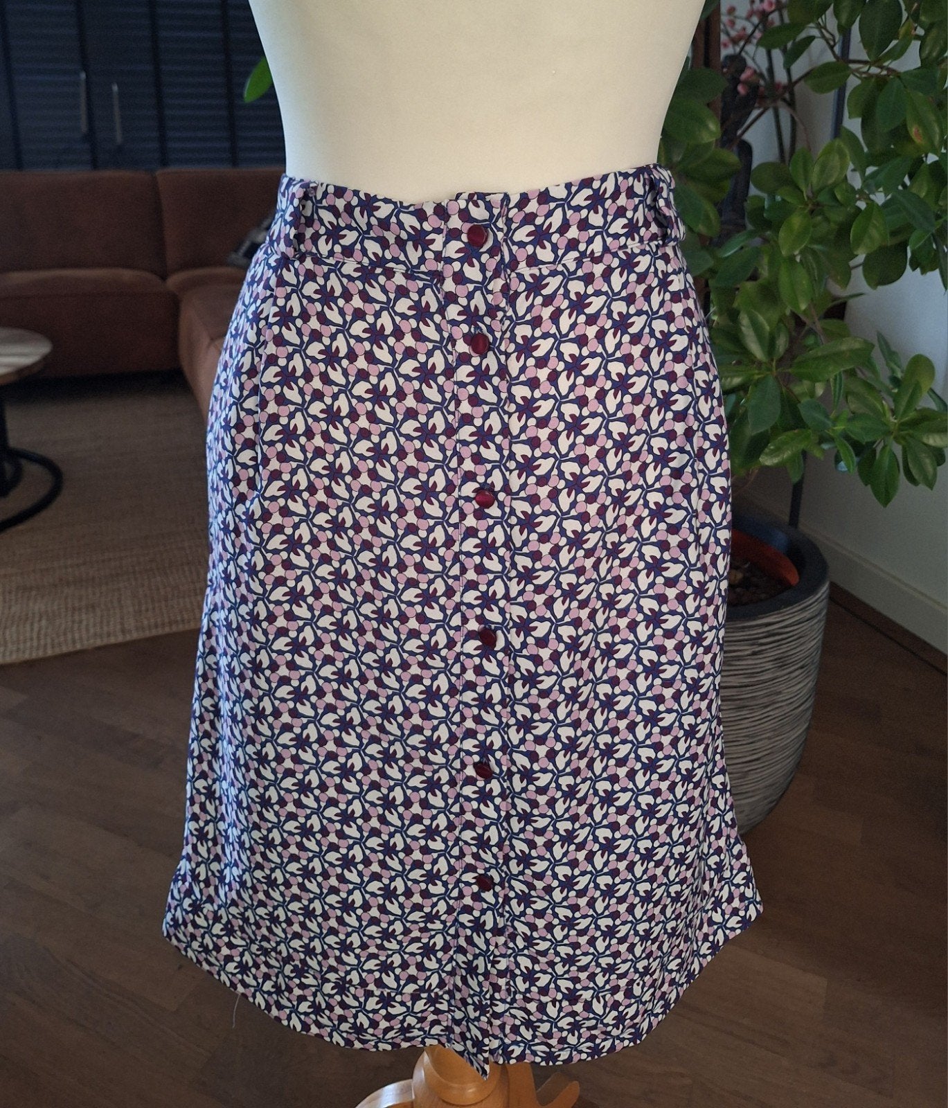 Zgan, prachtige rok Burton, 38, Kleding | Dames, Paars, Ophalen of Verzenden, Zo goed als nieuw, Knielengte