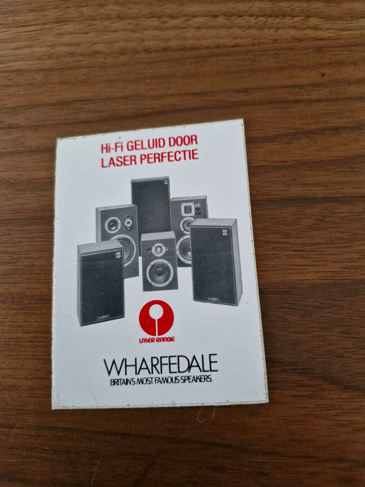 9965 Vintage Wharfedale Laser Range Sticker - Hi-Fi Geluid, Ophalen of Verzenden, Gebruikt, Merk