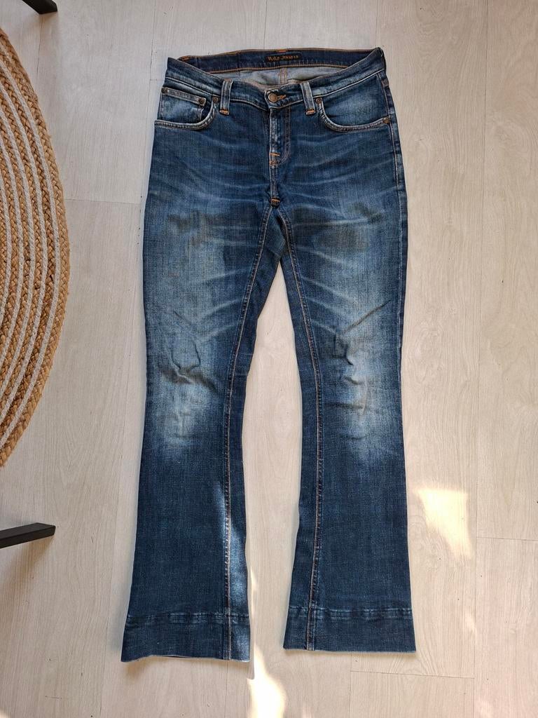 Nudie Jeans Co. Flare Jeans - W27 L 34, Kleding | Dames, Blauw, Nudie Jeans Co., Ophalen of Verzenden, Zo goed als nieuw