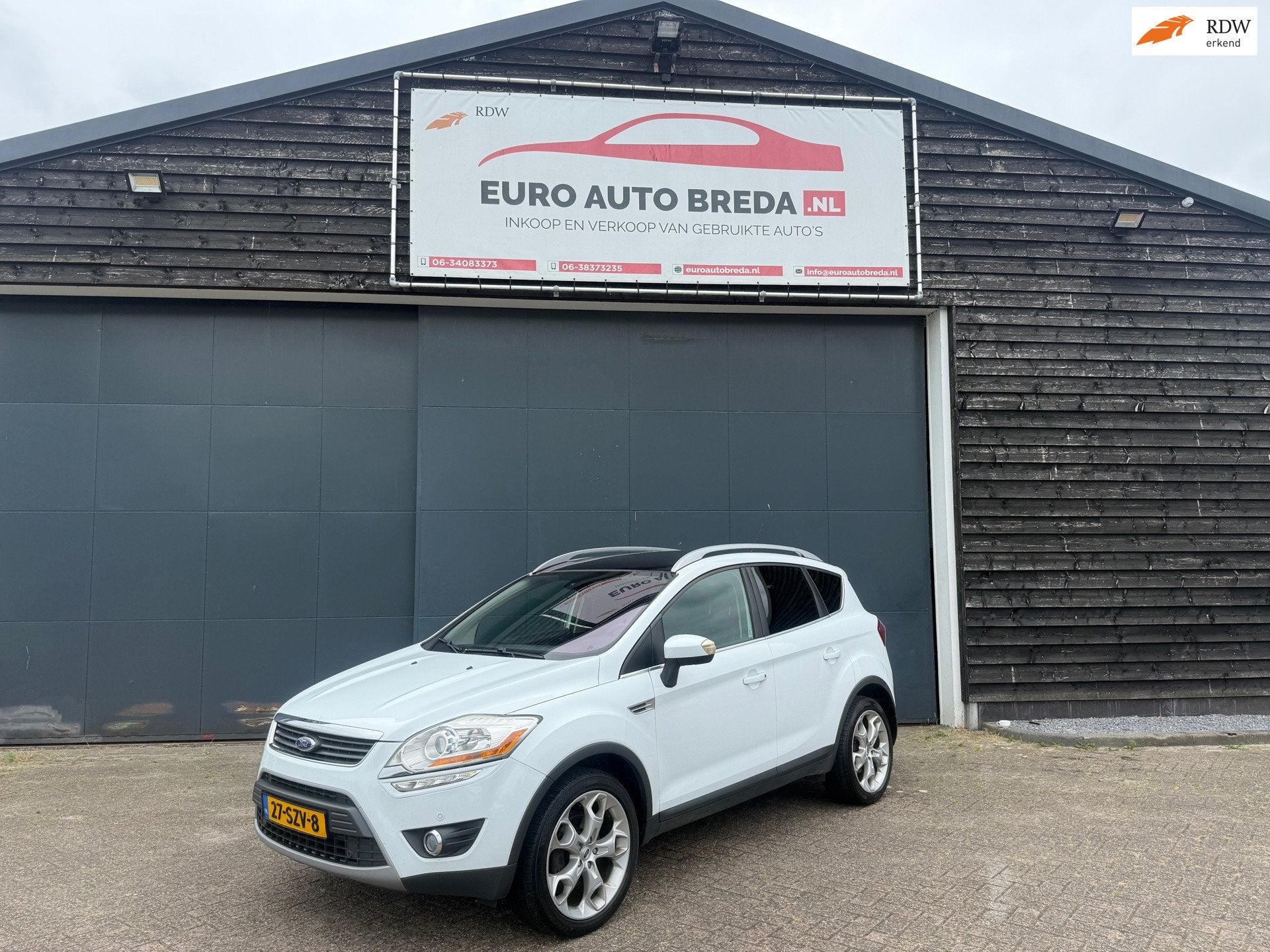 Ford Kuga 2.0 TDCi Titanium S, Auto's, Euro 5, Gebruikt, Leder en Stof, Origineel Nederlands