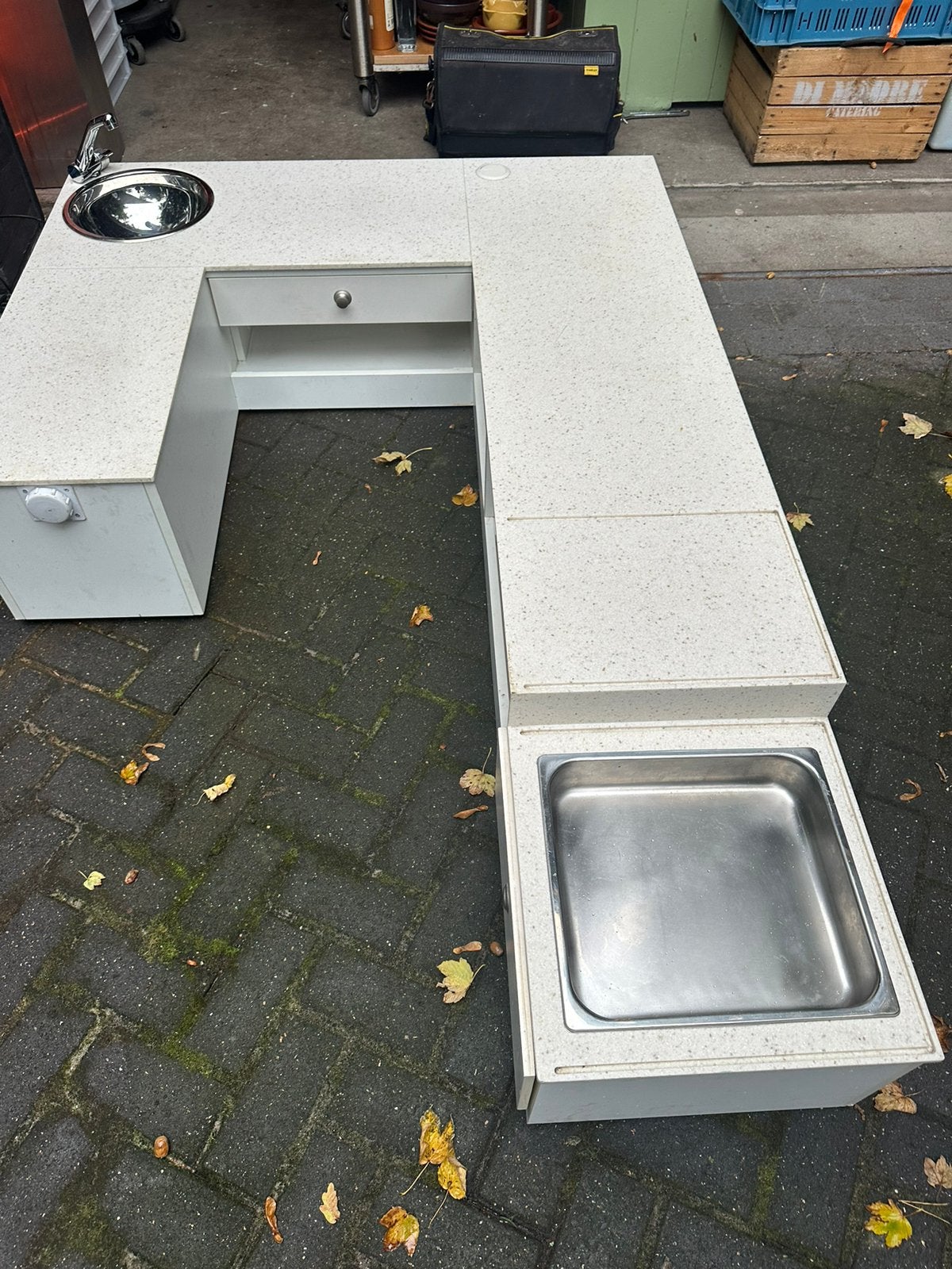 Voor een Piaggio ape tm 703 keuken/foodtruck/werkbank, Ophalen