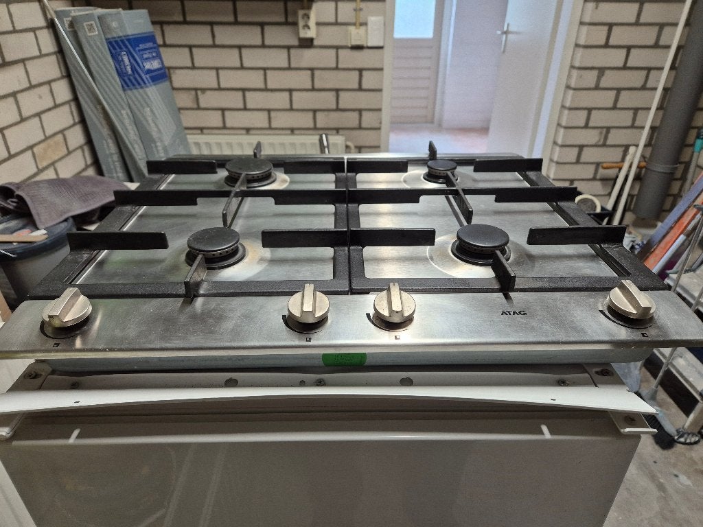 Atag gaskookplaat (inbouw) met vonkontsteking, Ophalen, Gebruikt, 4 kookzones, Inbouw