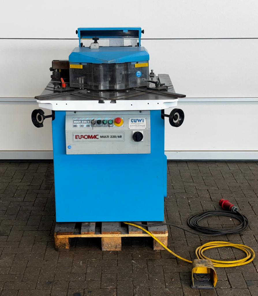 Euromac Multi 220/6R | 2 stations uithoekmachine, Ophalen of Verzenden, Gebruikt