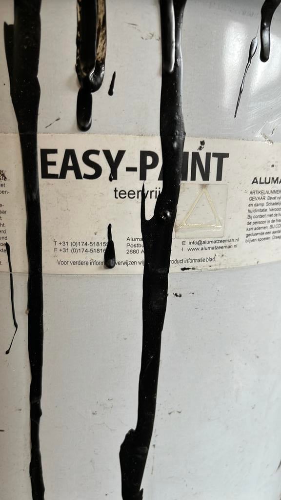 EASY-PAINT  Verf met verdunner, Ophalen, 5 tot 10 liter, Zwart, Verf