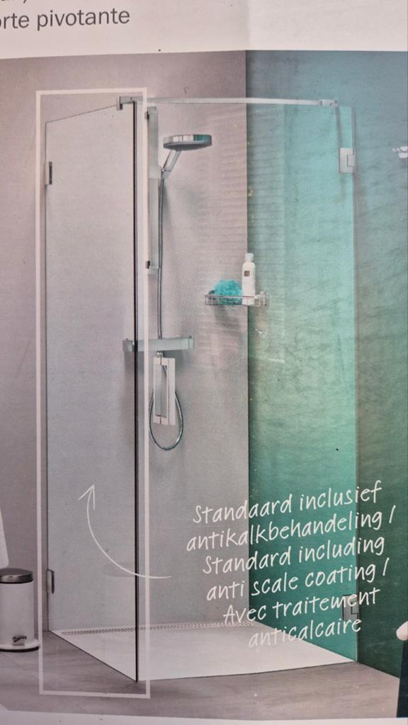 Sealskin douchewand 88x200 alleen glas zonder bevestiging, Doe-het-zelf en Verbouw, Sanitair, Ophalen, Nieuw, Glas, Douche
